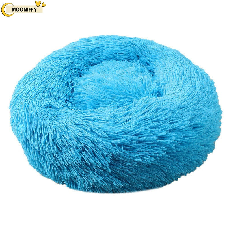 pet dog bed comfortable donut round dog kennel ultra soft washable dog
