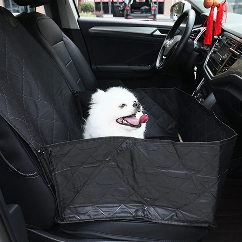 Dog Car Seat Cover Waterproof Car Front Row Pet Cushion For Dogs In The Car Trunk Cover Mats Dog Car Rear Back Protector