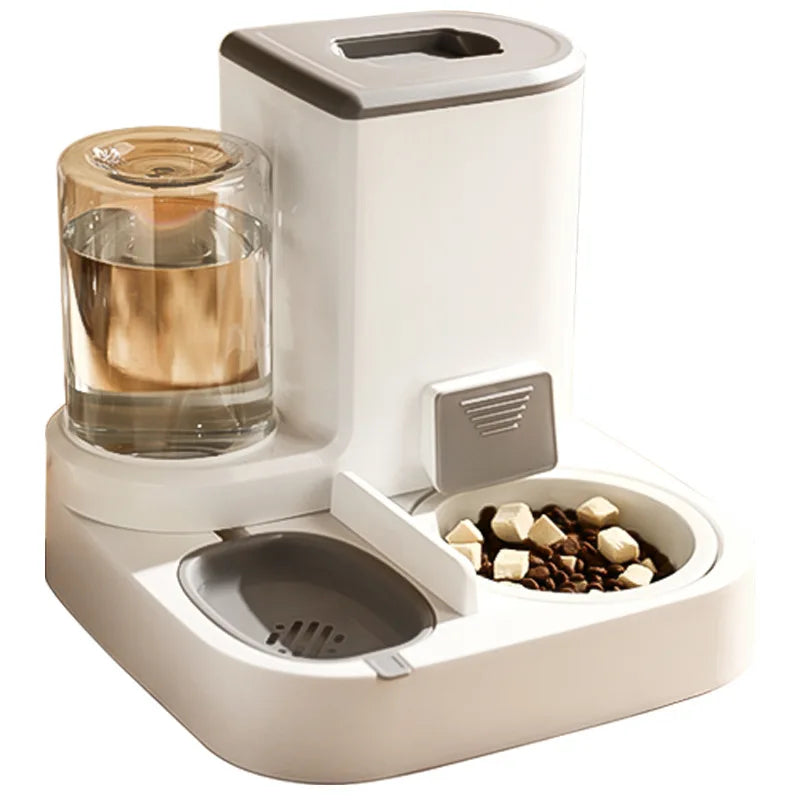 Automatic Cat Feeding and Water Feeding Device, Dog Bowl, Cat Basin, 2-in-1 Water Dispenser, Cat Bowl, Pet Supplies
