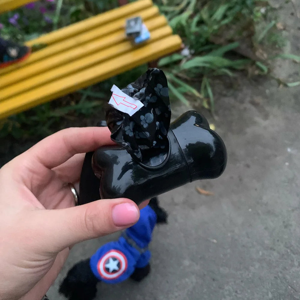 30Rolls Dog Poop Bags with Dispenser and Leash Clip Disposable Puppy Pooper Scooper Bag Small Rolls Outdoor Clean Pets Supplies