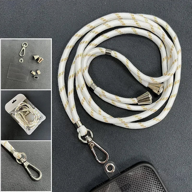 Adjustable Crossbody Strap Hanging Mobile Phone Back Clip Fixed Card Hanging Neck Universal Lanyard Safety And Anti Loss