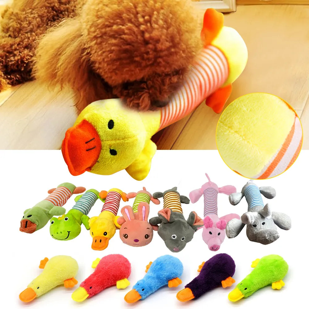 Pet Dog Toy Squeak Plush Toy For Dogs Supplies Fit for All Puppy Pet Sound Toy Funny Durable Chew Molar Cute Toy Pets Supplies