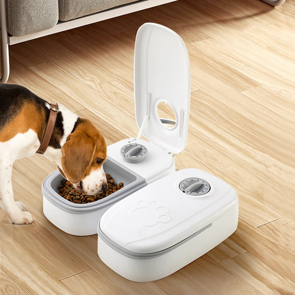 Automatic Pet Feeder Dog Food Dispenser Convenient Cat Food Bowl Food Storage Container Household Pet Accessories