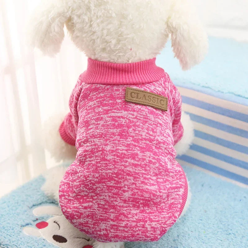 Dog Clothes for Small Dogs Soft Pet Dog Sweater Clothing for Dog Winter Chihuahua Clothes Classic Pet Outfit Small Dog Clothes