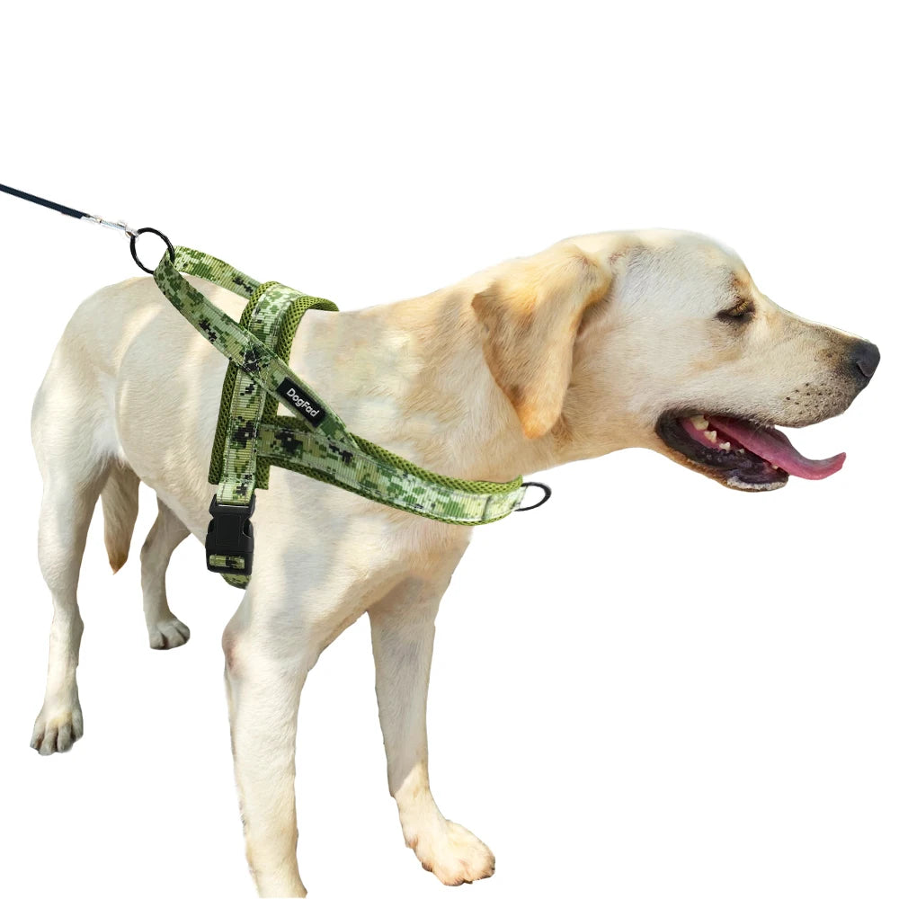 No Pull Dog Harnesses Mesh lining Adjustable Pet Walking Training Vest For Small Medium Large dogs Reflective Nylon leash