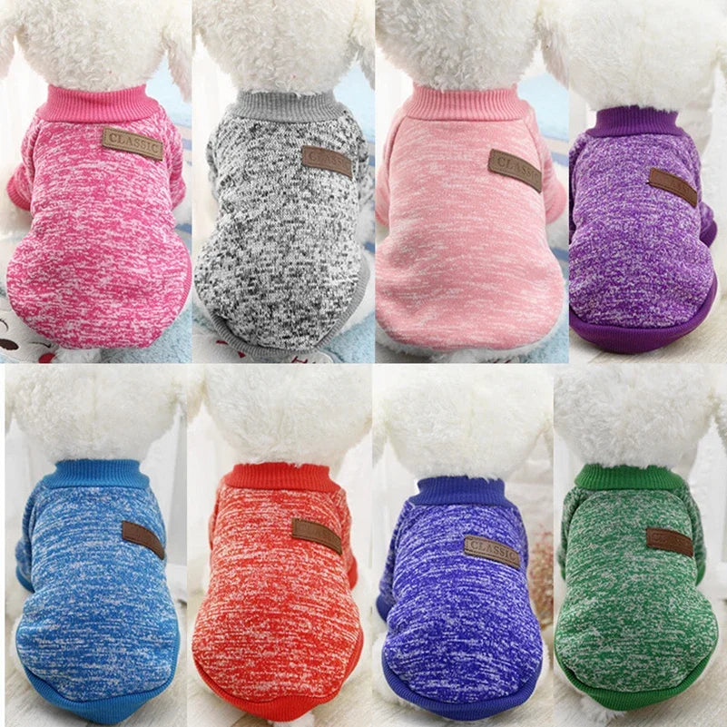 Dog Clothes for Small Dogs Soft Pet Dog Sweater Clothing for Dog Winter Chihuahua Clothes Classic Pet Outfit Small Dog Clothes