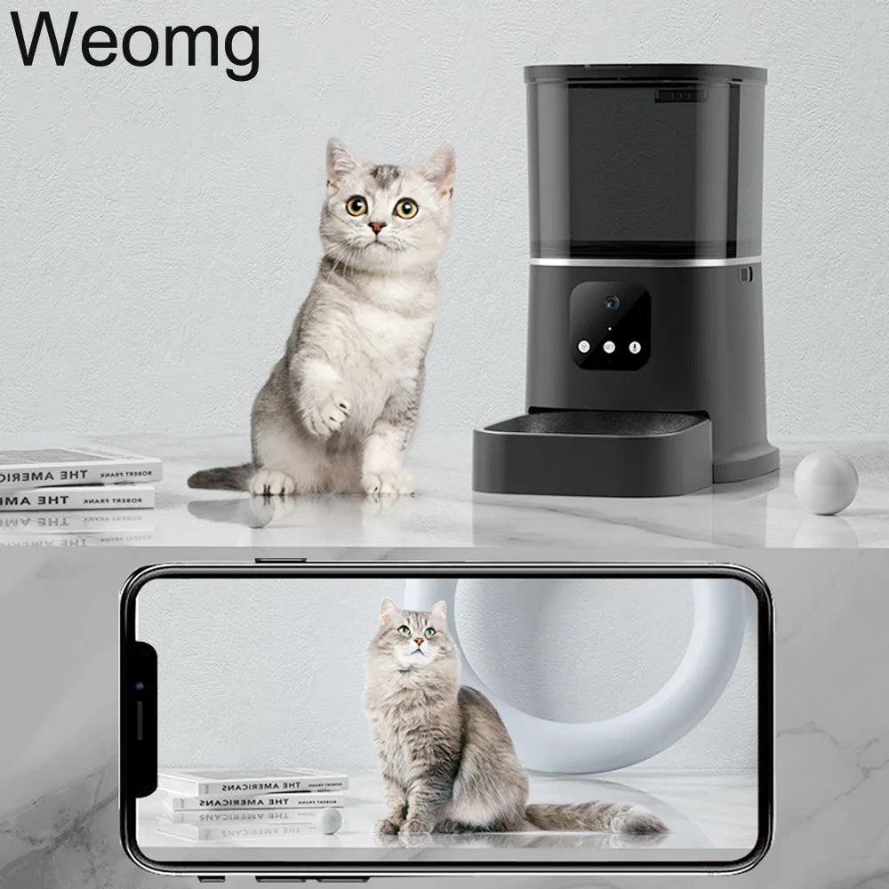 3L 6L Video Camera Feeder Timing Smart Automatic Pet Feeder For Cats Dog WiFi Intelligent Dry Food Dispenser Voice Recorde Bowl