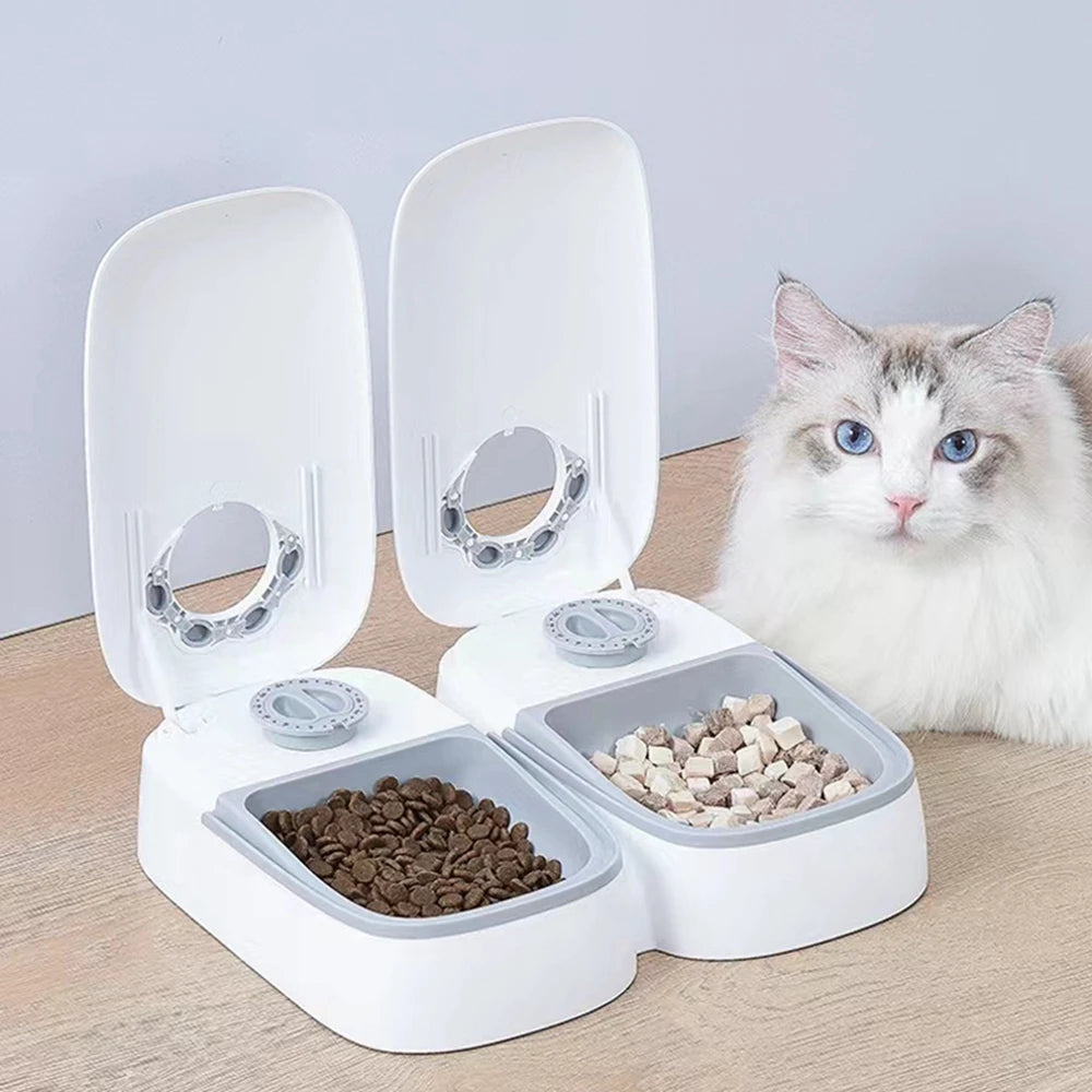 Automatic Pet Feeder Dog Food Dispenser Convenient Cat Food Bowl Food Storage Container Household Pet Accessories