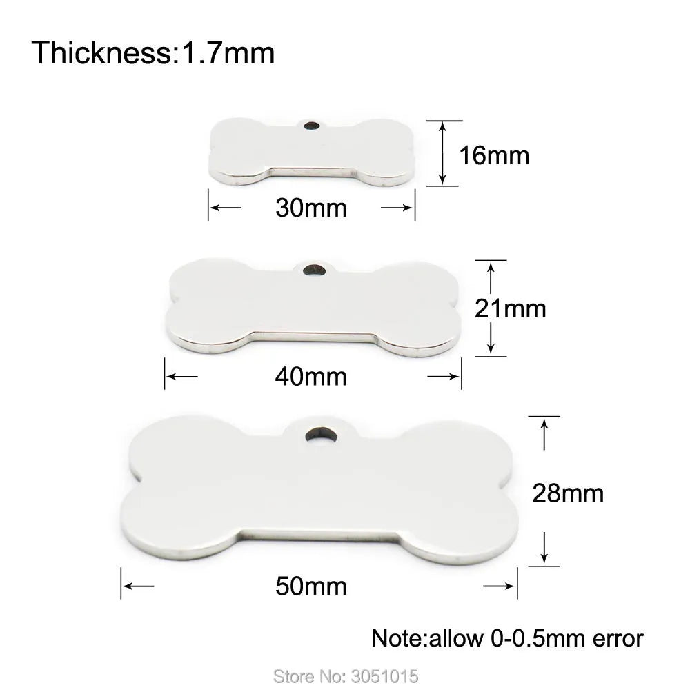 20pcs cat dog ID tag dog Personalized Stainless steel Collar bone pet SPECIFICATIONSBrand Name: KIYUEType: ID Tagsis_customized: NoMaterial: Stainless SteelIs Smart Device: noOrigin: Mainland ChinaCN: JiangsuPattern: AnimalFeature: PerShopDoggieworksShopDoggieworks20pcs cat dog ID tag dog Personalized Stainless steel Collar bone pet Charm Pet