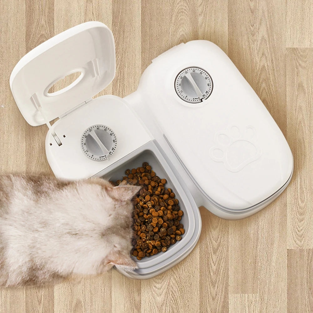 Automatic Pet Feeder Dog Food Dispenser Convenient Cat Food Bowl Food Storage Container Household Pet Accessories