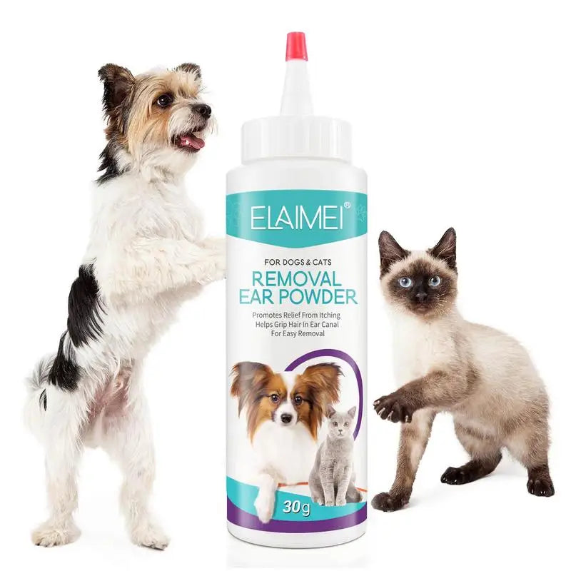 Dog Ear Powder Healthy Safe Ear Wash Powder Cleaning Supplies Ear Cleaner Odor Removal Pet Accessories For Dogs Cats Bunnies
