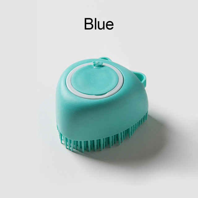 Soft Silicone Dog Massage Shampoo Brush