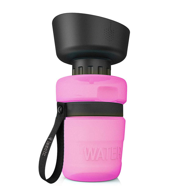 portable bpa free foldable dog water bottle