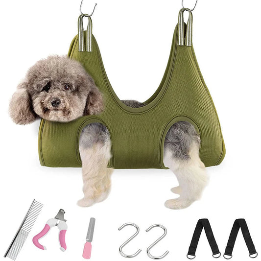 Pet Grooming Hammocks Nail Trimming Cat Beauty Hammock Anti Scratch Bite Dog Restraint Bag Bathing Fixed Bag Pruning Tool Set