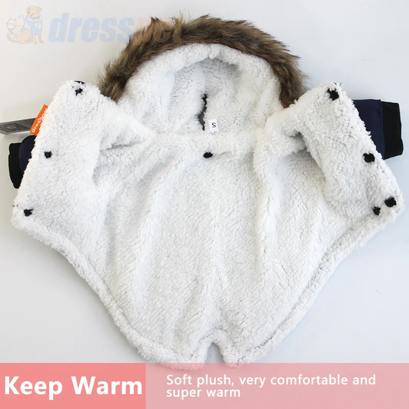 Winter Pet Dog Clothes Warm For Small Dogs Pets Puppy Costume French Bulldog Outfit Coat Waterproof Jacket Chihuahua Clothing