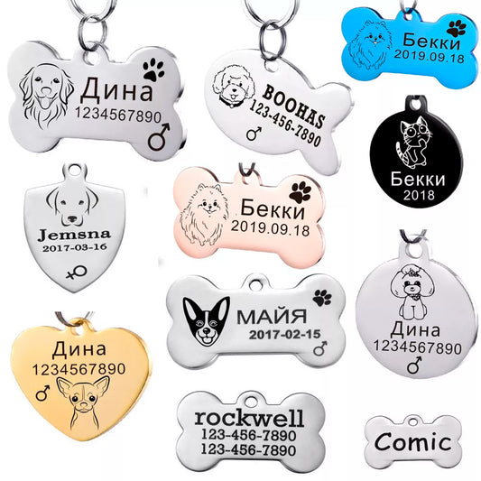 Dog ID Tag Accessories Free Engraving Pendant For Dog Collar Harness FSPECIFICATIONSBrand Name: FvhrtPetType: ID Tagsis_customized: YESMaterial: Stainless SteelIs Smart Device: noOrigin: Mainland ChinaCN: ZhejiangPattern: SolidFeature:ShopDoggieworksShopDoggieworksCat Custom Puppy Kitten Leash Pet Supplies Products