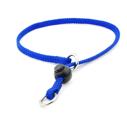 Dog  Pinch Collar Pet Adjustable Knitting Nylon Collar with Control Buckle Necklace for Small Medium Large dogs Pet Supplies