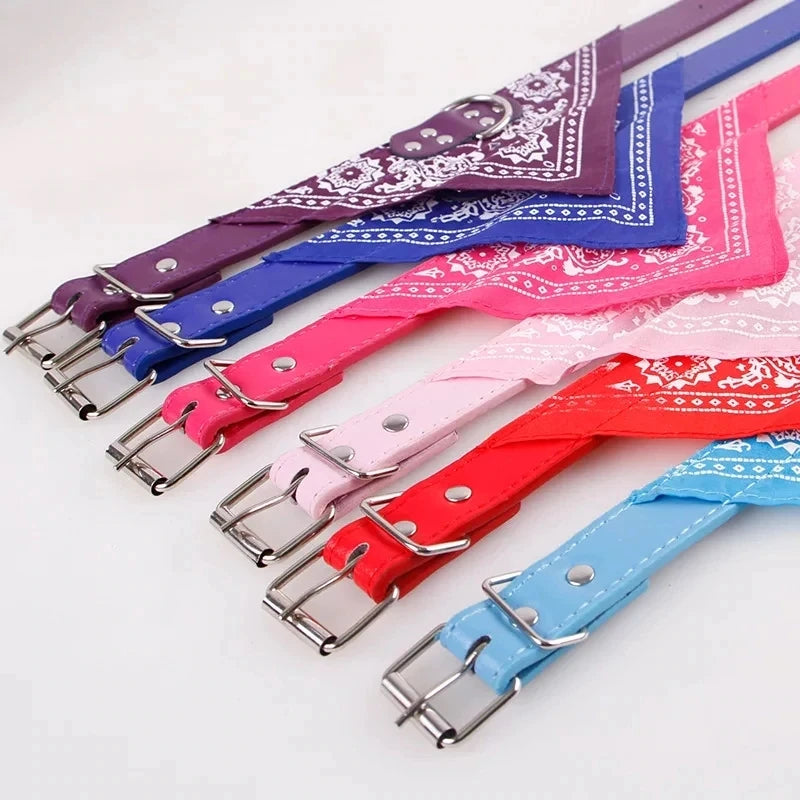 Pet Collars With Print Scarf Cute Adjustable Small Dog Collar NeckerchSPECIFICATIONSBrand Name: NoEnName_NullType: CollarsCollar Type: Basic Collarsis_customized: NoMaterial: PUIs Smart Device: noOrigin: Mainland ChinaCN: AnhuiPattern:ShopDoggieworksShopDoggieworksPrint Scarf Cute Adjustable Small Dog Collar Neckerchief Puppy Pet Slobber Towel Cat Accessories