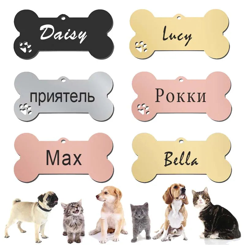 Pet Collar Personalized ID Tag Engraved Name for Dog Cat Puppy KeyringSPECIFICATIONSBrand Name: PAWFECTType: ID Tagsis_customized: YESMaterial: Stainless SteelIs Smart Device: noOrigin: Mainland ChinaCN: ZhejiangPattern: SolidFeature: ShopDoggieworksShopDoggieworksDog Cat Puppy Keyring Charm Pendant Bone Necklace Accessories