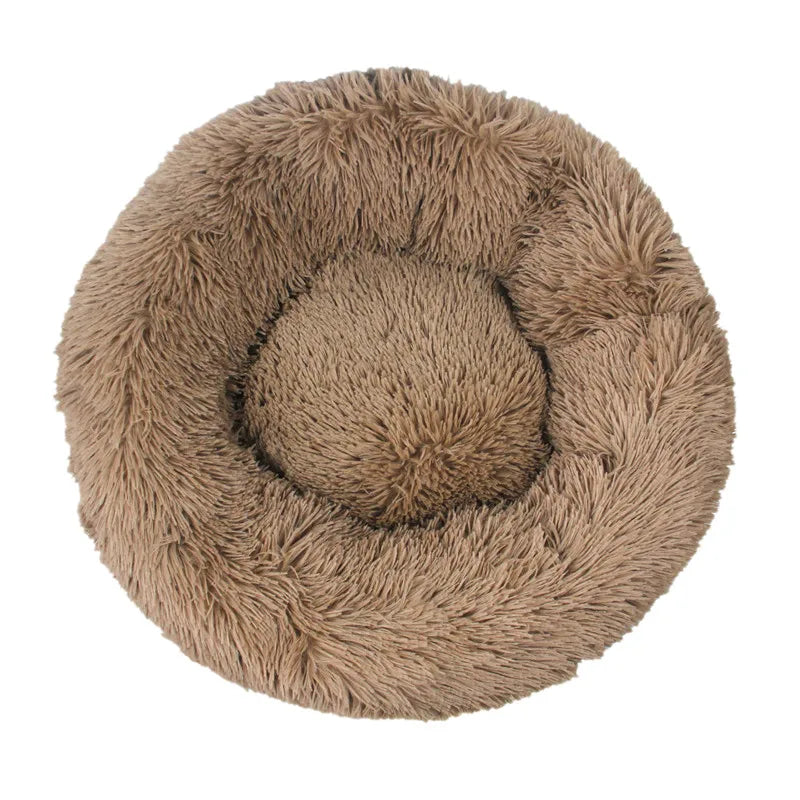 Donut Mand Dog Accessories for Large Dogs Cat's House Plush Pet Bed for Dog XXL Round Mat For Small Medium Animal Calming 100CM