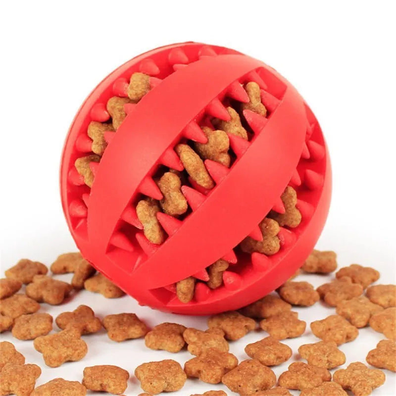 5/7/11cm Pet Dog Toys Extra-tough Rubber Jump Toy Interactive Elasticity Ball Dog Chew Toys For Dog Tooth Cleaning Treat Ball