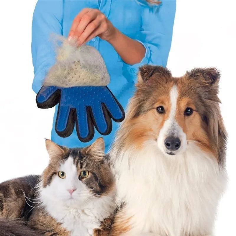 Pet Grooming Glove For Cats Brush Comb Cat Hackle Pet Deshedding Brush Glove For Animal Dog Pet Hair Gloves For Dog Grooming XW.