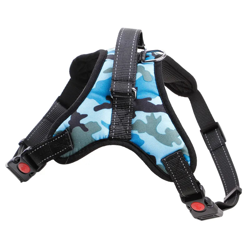 Nylon Heavy Duty Dog Pet Harness Collar Adjustable Padded Extra Large Medium Small Dog Harnesses Vest Husky Big Dogs Products