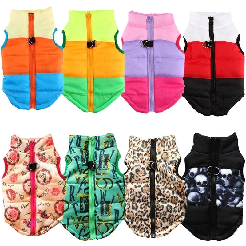 Warm Dog Clothes Windproof Winter Pet Dog Coat Jacket Padded Clothing for Yorkie Chihuahua Puppy Cat Outfit Vest Pet Products