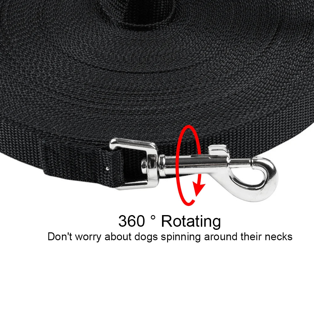 Long Nylon Leash with Comfortable Sponge Handle for Dogs Lanyard Outdoor Training Walk 1.8m 3m 6m 10m 15m 20m 30m 50m Dog Lead