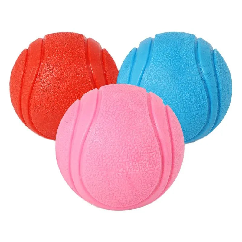 Dog Toy Ball Indestructible Bite-Resistant Elastic Ball Pet Dog Interactive Training To Relieve Boredom Molar Solid Rubber Ball