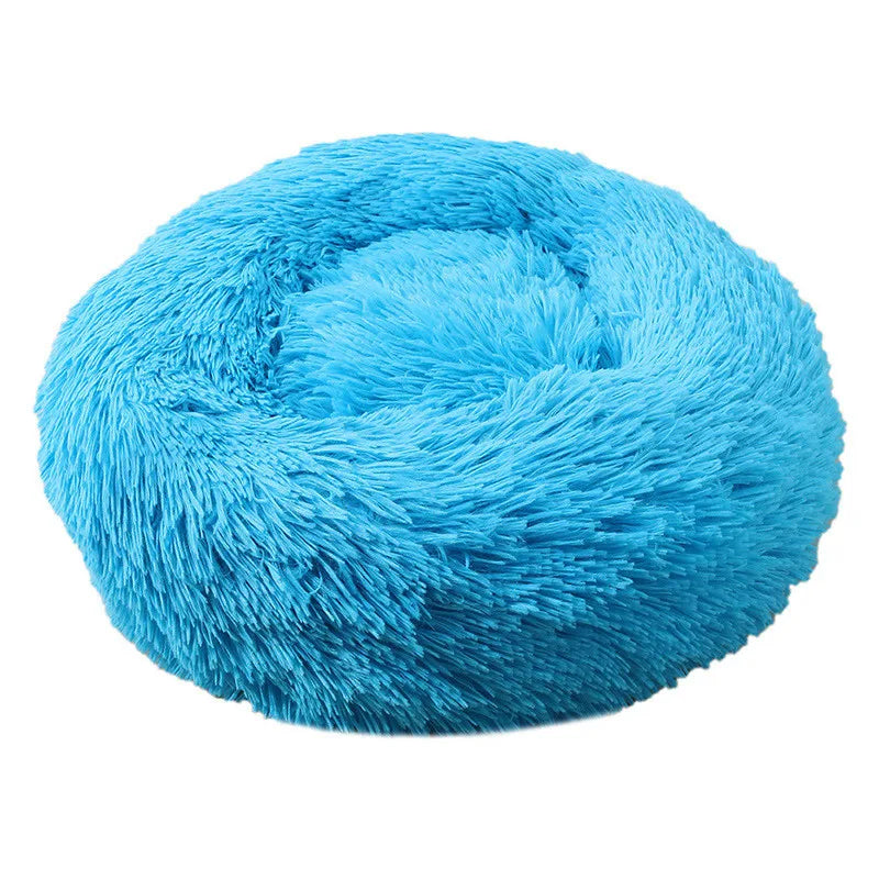 Donut Mand Dog Accessories for Large Dogs Cat's House Plush Pet Bed for Dog XXL Round Mat For Small Medium Animal Calming 100CM