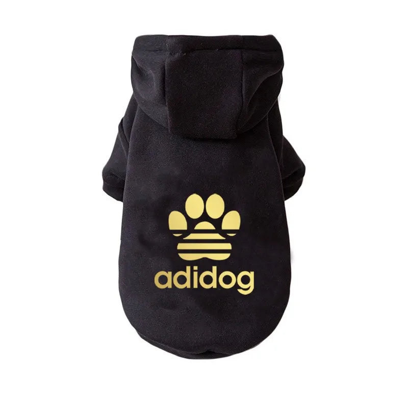 Winter Warm Dog Clothes 2021 Black Gold Clothes For Dogs Fashion Pet Clothes Small Dogs Cats Costume Puppy Bulldog Clothes S-xxl