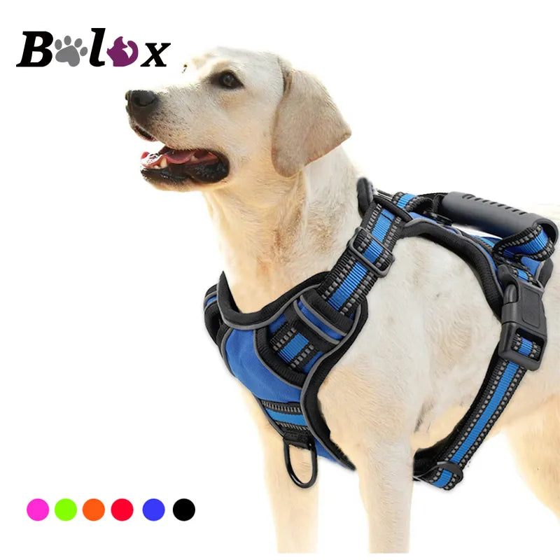 Dog Harness No Pull Breathable Reflective Dog Harness Vest with Handle For Small Large Dogs Outdoor walking Training Supplies