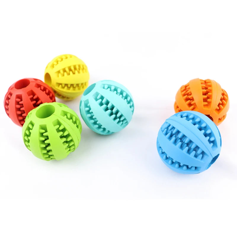 5/7/11cm Pet Dog Toys Extra-tough Rubber Jump Toy Interactive Elasticity Ball Dog Chew Toys For Dog Tooth Cleaning Treat Ball