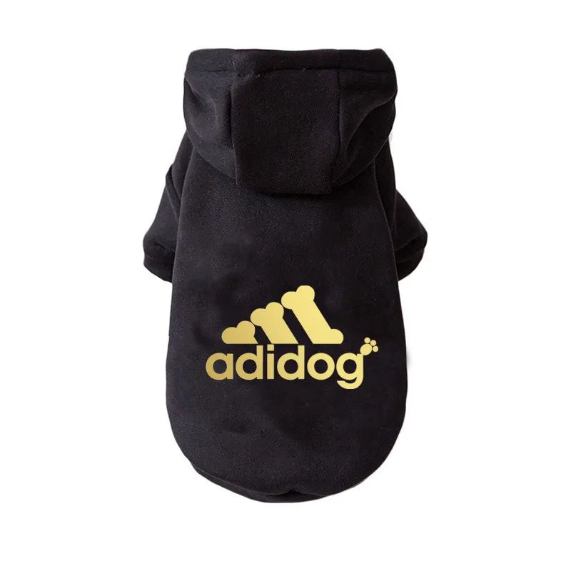 Winter Warm Dog Clothes 2021 Black Gold Clothes For Dogs Fashion Pet Clothes Small Dogs Cats Costume Puppy Bulldog Clothes S-xxl