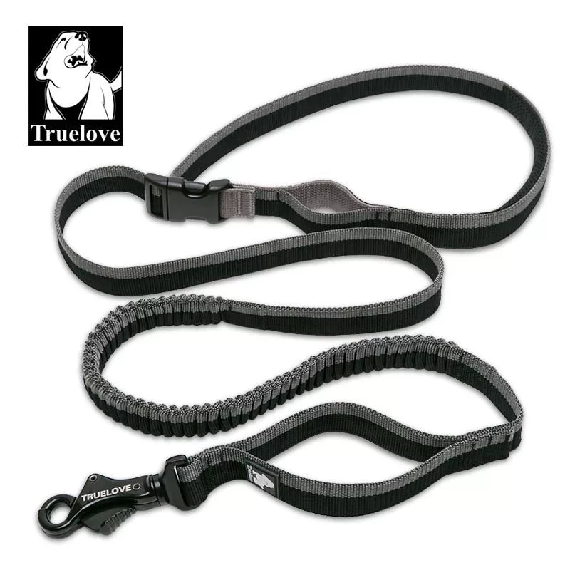 Dog Running Bungee Leash Hand-held Waistworn Adjustable Nylo