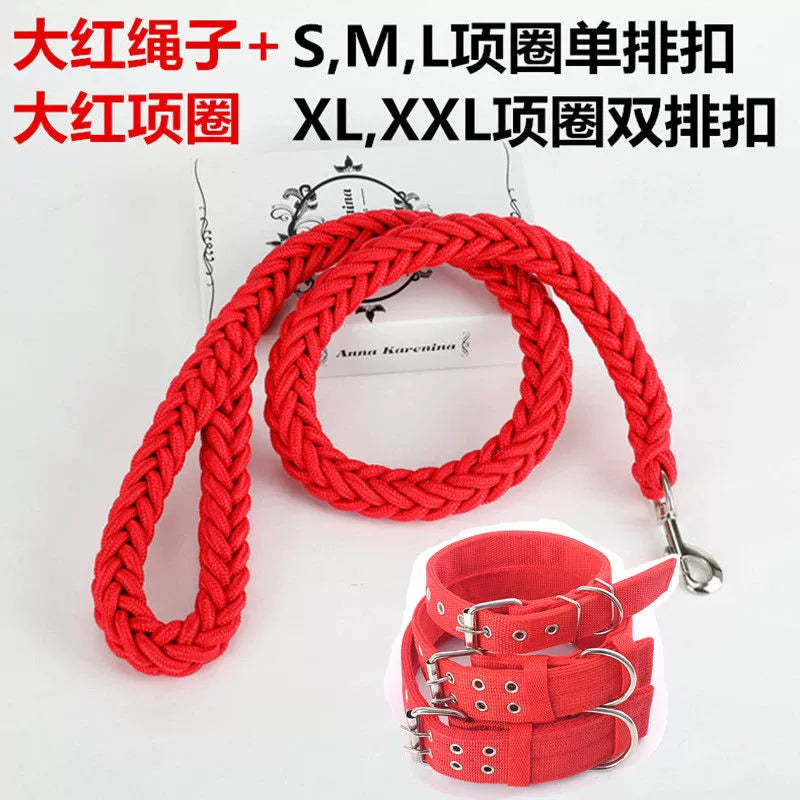 Pet Collar Dog Leash Bold Dog Leash Dog P Rope Big Dog Towing Rope Small Size Dogs Large Dog Golden Retriever