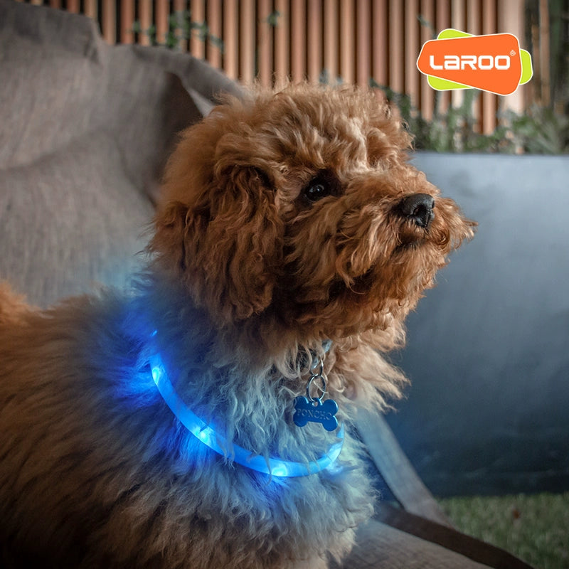 Laroo Leno F31 Dog Luminous Collar Night Walking Dog Anti-Lost Charging Large, Medium and Small Dogs Luminous Collar