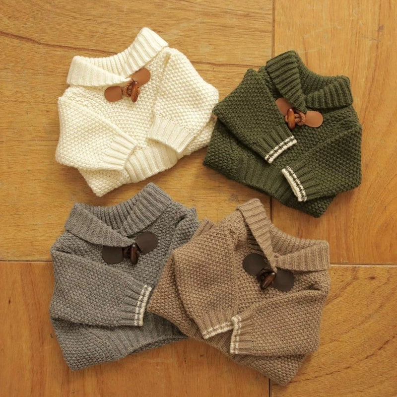 Pet Schnauzer Knitted Sweater Autumn and Winter Clothing Teddy Cat Cat Bichon Small Size Dogs VIP Pomeranian Dog Clothes