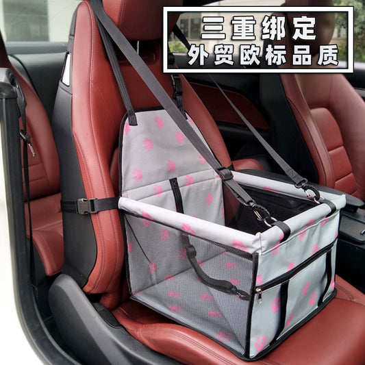 Pet Car Safety Seat Dog Car Seat Cat Cage Car Kennel Mat Front Rear Seat Dog Car Handy Gadget