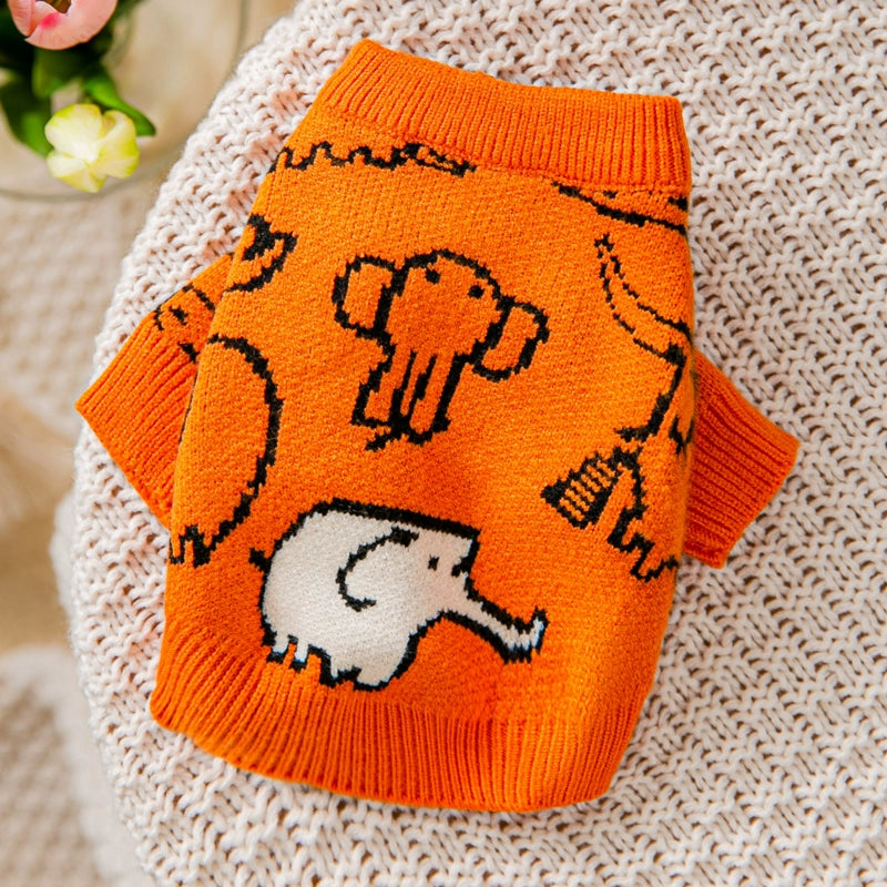 Rabbit Sweater Pet Spring and Autumn Puppy Clothes Small Puppies Winter Teddy Bichon Pomeranian VIP Cat