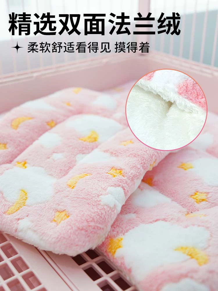 Rabbit Cotton Cushion Rabbit Nest Totoro Guinea Pig Fall and Winter Rabbit Heattech Cotton Cushion Blanket Thickening Soft Cushion Sleeping Nest