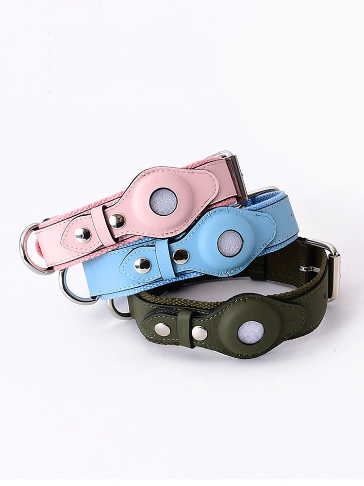 Airtag Dog Collar Large Dog Tracker Positioning Collar Huawei Hand Holding Rope Protective Case Apple Anti-Lost Collar