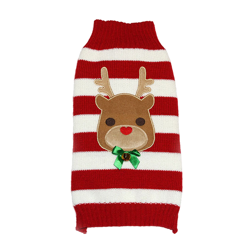 Big Dog Sweater Christmas Pet Sweater Large Dog Samoyed Golden Retriever Jarre Aero Bull Teddy Medium-Sized Dog Puppy Sweater Deer