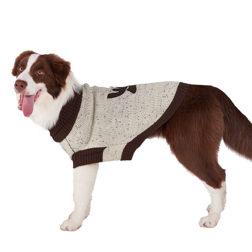 Pet Casual Sweater Christmas Elk Sweater Dog Sweater Small and Medium-Sized Dogs Autumn and Winter Warm Anti-Lint