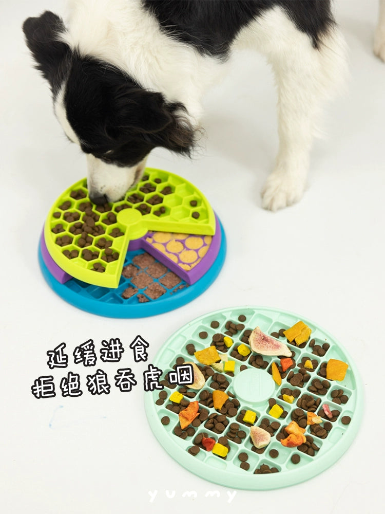 Yummy Kyjen Dog Slow Food Bowl Pet Large, Medium and Small Dogs Anti-Choke Food Bowl Border Collie Golden Retriever Slow Food Basin