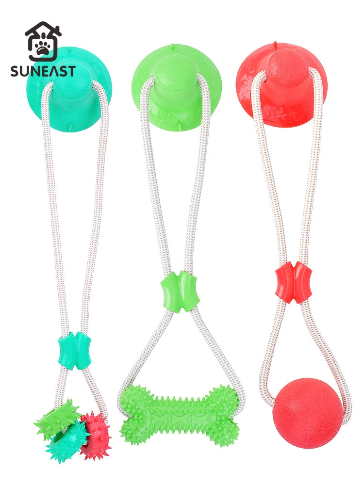 Pet Dog Toy Bite-Resistant Molar Rod Big and Small Dogs Self-Heating Relieving Stuffy Handy Gadget Training Golden Hair Ball Dog-Teasing Sucker