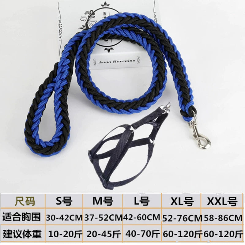 Pet Collar Dog Leash Bold Dog Leash Dog P Rope Big Dog Towing Rope Small Size Dogs Large Dog Golden Retriever