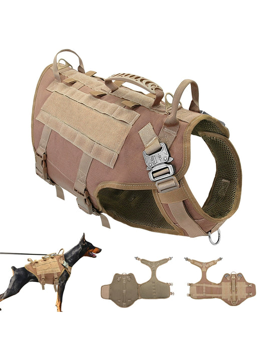 Malinois Large Dog Dog Hand Holding Rope Chest Vest Combat Clothes Dog Leash Dog Backpack Outing Special Training Straps