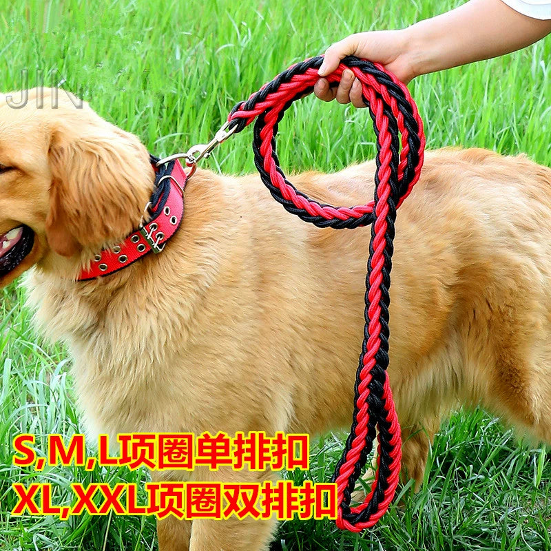 Pet Collar Dog Leash Bold Dog Leash Dog P Rope Big Dog Towing Rope Small Size Dogs Large Dog Golden Retriever